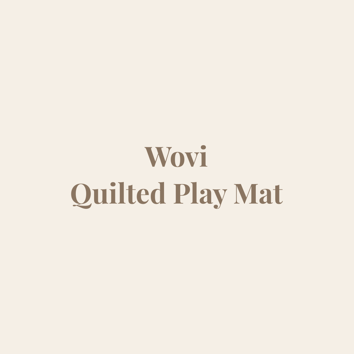 Wovi Quilted Play Mat placeholder image
